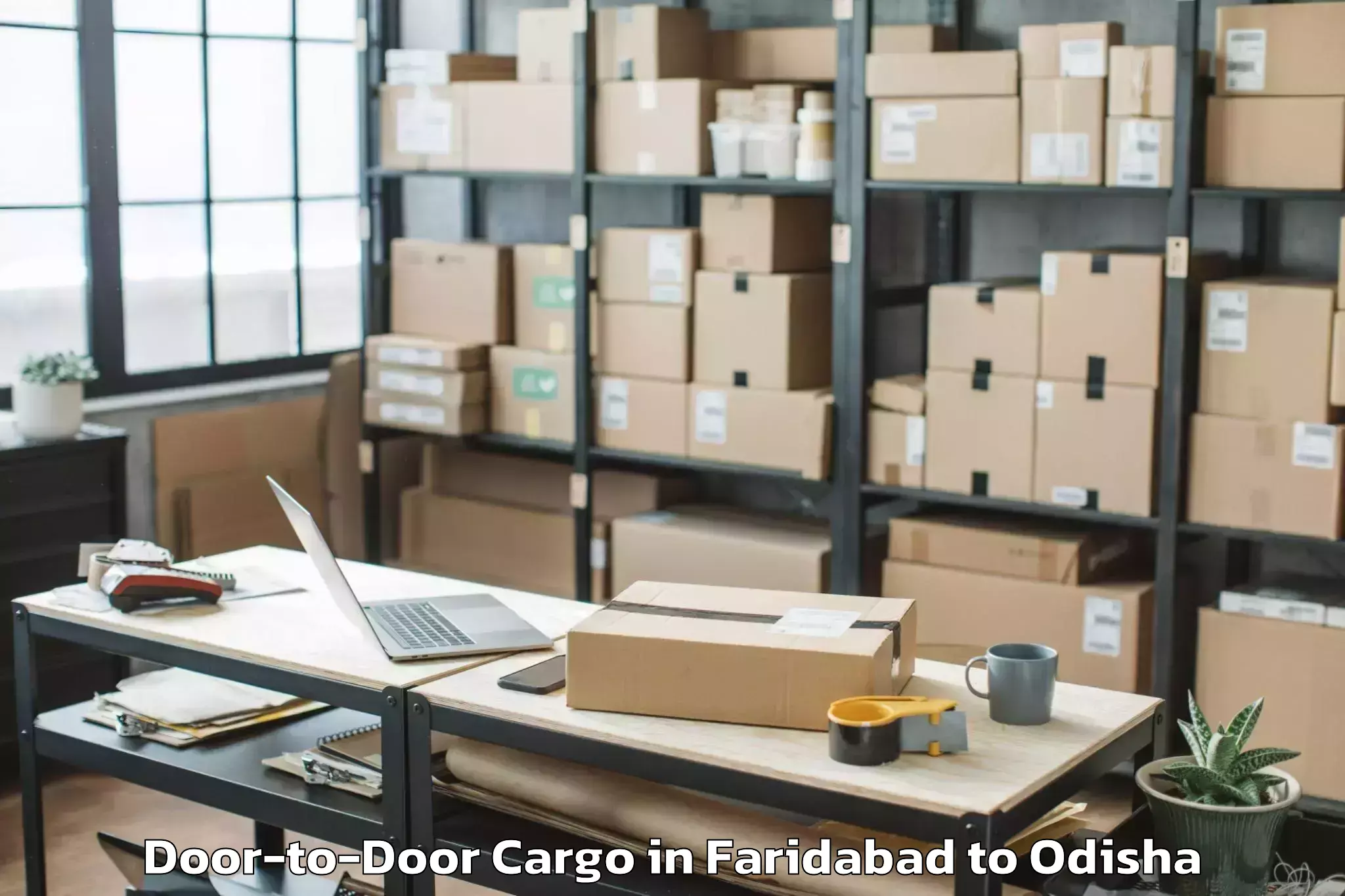 Easy Faridabad to Lanjigarh Door To Door Cargo Booking